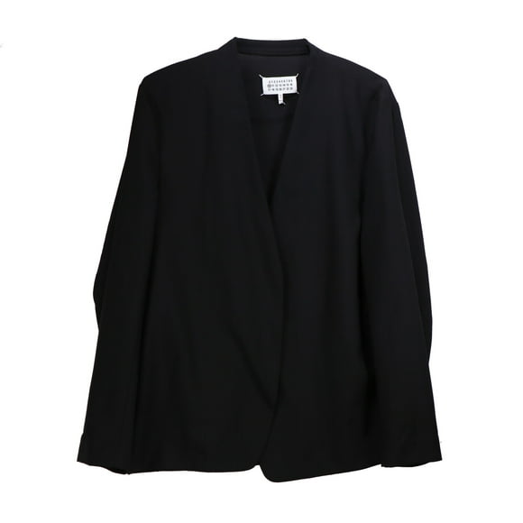Maison Margiela Men's Black Collarless Sport Coat Coats & Blazer - 10