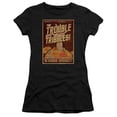 thumbnail image 2 of Star Trek Tribbles: The Movie Junior Women's Sheer T-Shirt Black, 2 of 2