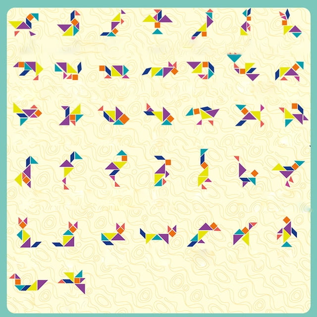 Bloques de construcción Tangram magnéticos 3D Rompecabezas para niños Reconocimiento de formas Tangrams