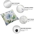 thumbnail image 4 of BANET Pastoral Style Floral Watercolor Throw Pillow Cover, Living Room Decorative Square Pillowcase, Plant and Floral Sofa and Bedroom Cushion Cover. White, 4 of 5
