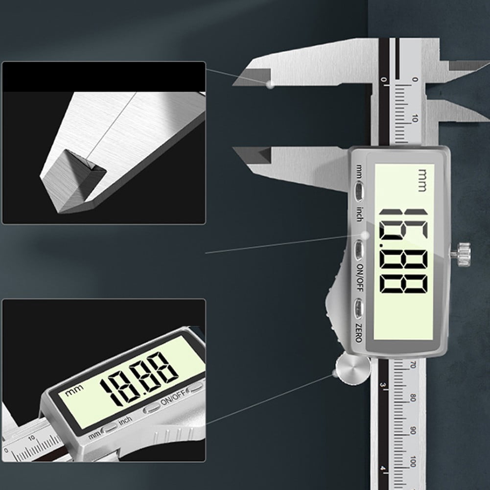 yaaqii Rechargeable Vernier Digital Caliper High for Precision Jewelry Depth Gauge