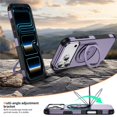 thumbnail image 4 of For iPhone 17 Pro Max Magnetic 360° Rotating Holder Phone Case,Purple,For iPhone 17 Pro Max, 4 of 9