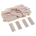 thumbnail image 1 of Versatile Sticks,Balsa Wood Rectangular Wood Strip,Natural Woodcraft Flat Sticks Dowel for Crafts or Woodworking Projects House Model 50 Pieces 50mm, 1 of 8