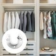Haqieyen 1 Set Wardrobe Closet Rod Brackets Bases Clothes Rod Seats