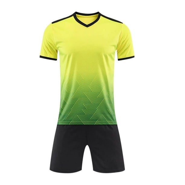 Odeerbi 4-16 Años Niños Verano Atletismo Trajes de Secado Rápido Deportes Correr Tops Pantalones Cortos Conjunto Transpirable Gradiente Manga Corta Top Shorts
