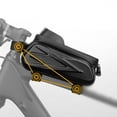 thumbnail image 6 of Bike Frame Bag - Large Capacity Waterproof Bicycle Front Rack Bag, Universal Cell Phone Holder for up to 6.5", Easy Install Cycling Storage for Mountain, Road & E-Bikes, 6 of 9