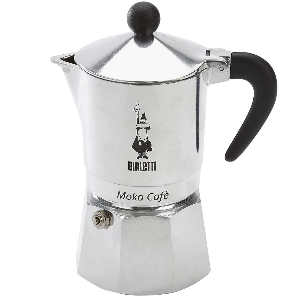Bialetti, Moka Café, 3 Cup Stove Top Espresso Coffee Maker