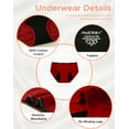 thumbnail image 5 of INNERSY Girl's Period Underwear Cotton Menstrual Panties for First Period Starter 3-Pack (8-10 Years,Red/Black/Dark Blue), 5 of 9