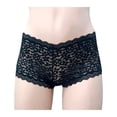 thumbnail image 1 of Bóxer Secret Treasures para Mujer, Negro Encaje Talla G, 1 of 3
