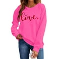 thumbnail image 2 of Vetsdori Valentine Sweatshirts for Women Crew Neck Pullover Tops Gifts for Girlfriend , Casual Valentine's Days Womens Sweatshirts Casual, 2 of 8