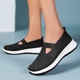 thumbnail image 2 of DXOUPM Chaussures à Enfiler pour Femmes en Maille Respirante Espadrilles Légères Marche Course Chaussures Rétro, 2 of 3