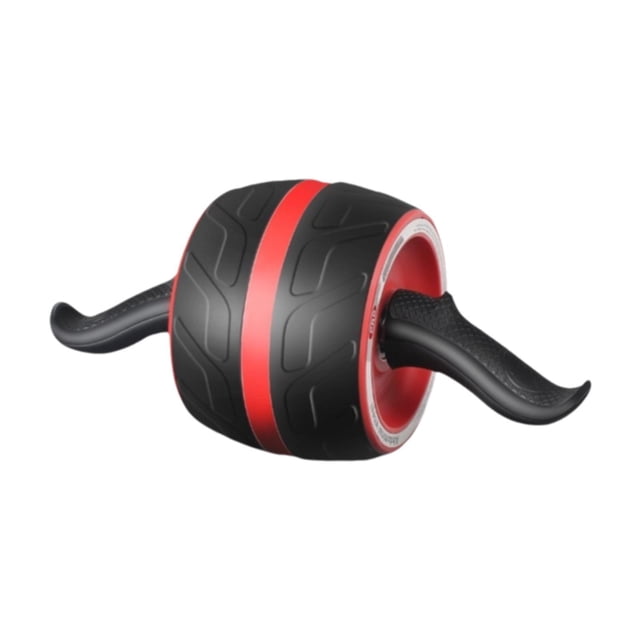 Rodillo de rueda abdominal profesional para gimnasio en casa, equipo de musculación y entrenamiento abdominal. Rojo L