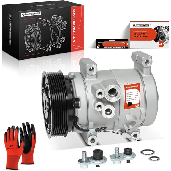 A-Premium A/C AC Compressor with Clutch Compatible with Toyota Tacoma 2005-2015, Replace# 68677, 88320-04060