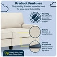 thumbnail image 3 of Serta Palisades 73" Track Arm Sofa with Removable Covers Cream White, 3 of 17