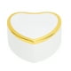 thumbnail image 2 of Caja de anillo en forma de corazón, elegante y elegante caja de regalo para exhibición de joyas con luz LED para compromiso, boda, color blanco, 2 of 5