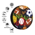 thumbnail image 4 of Fotbe Balls Funda de Llanta de Repuesto con Estampado, Engrosada, Ajuste Universal para Jeep, Remolque, RV, SUV, Camión-16 inch, 4 of 6