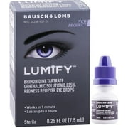 Lumify Redness Reliever Eye Drops, Value Size 3 Pack, 0.25 Ounce Each (3 X 7.5mL)