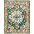 thumbnail image 3 of SAFAVIEH Area Rug 8x10 - Monaco Collection - Large - Traditional Design, Forest Green & Light Blue, Ideal for Living Room, Bedroom, Dining Space, 3 of 9