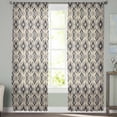 thumbnail image 3 of Southwestern, Semi Sheer Curtains 84 Inch Length 2 Panels Set, Abstract Tribal Native Geometric Grey Sheer Kitchen Curtain Privacy Voile Window Curtain for Living Room Bedroom Rod Pocket Drapes, 3 of 7
