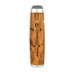 thumbnail image 1 of Cenicero de acero inoxidable con cubierta • Diseño de vetas de madera • 110x25mm • A prueba de cenizas volantes • Uso en salón y hogares, 1 of 2