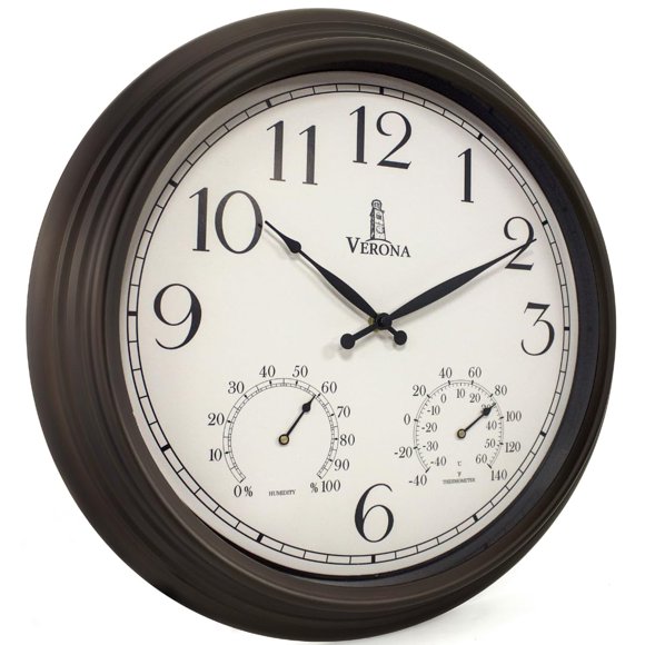 Reloj de exterior Lovely Home Essentials 46 cm resistente al agua