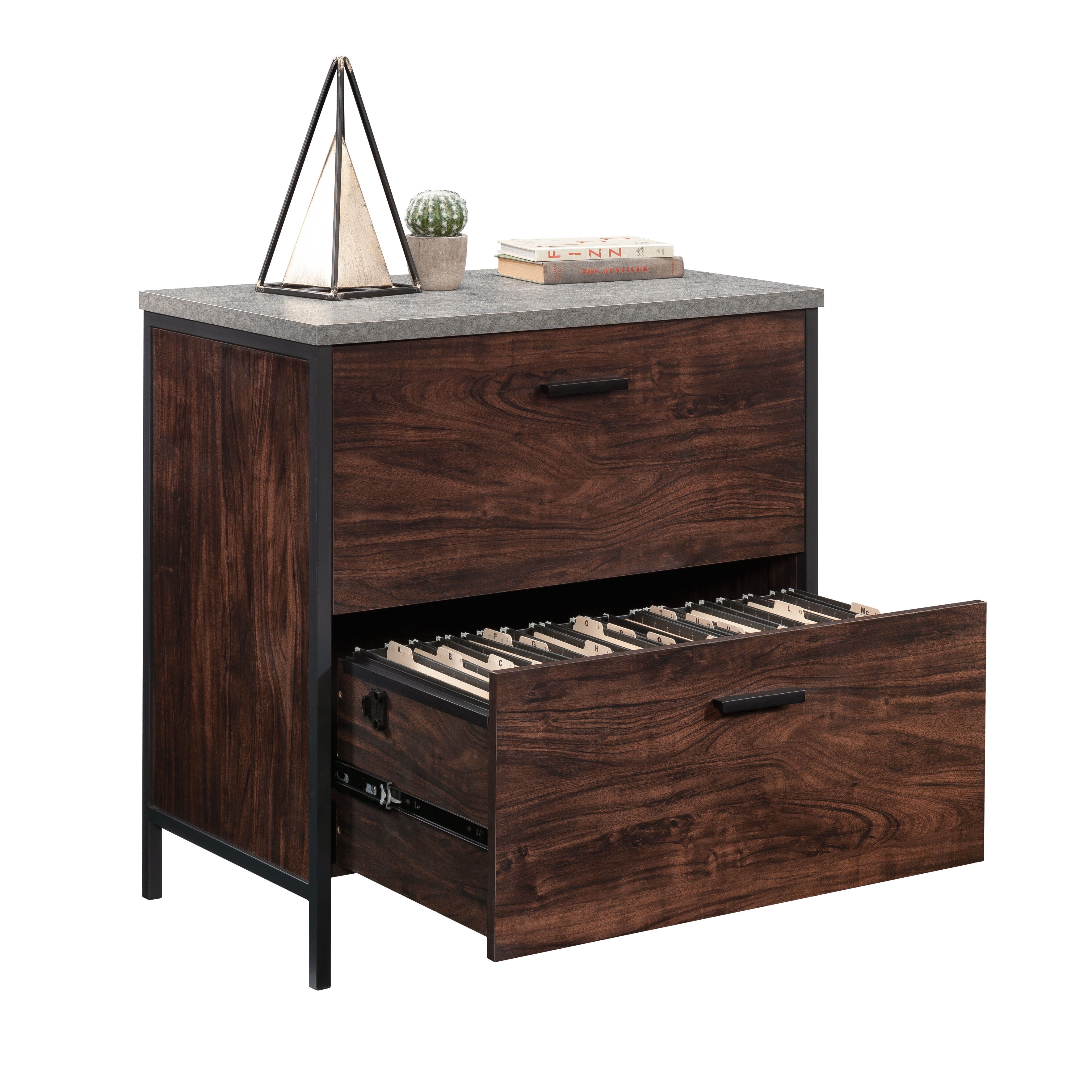 Office File Cabinet, Lateral File, Dark Walnut finish, Dark Walnut Storage Cabinet For Office,Engineered Wood Office Cabinet Storage, Furniture, Office, File Cabinets & Storage Cabinets Lateral File,