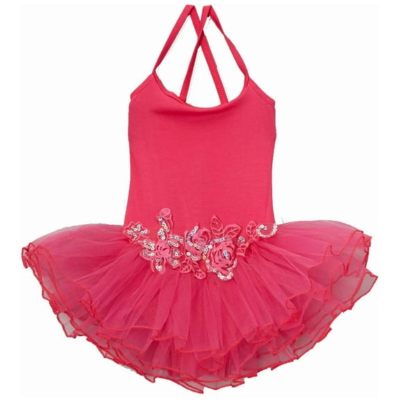 Wenchoice Girl'S Hot Pink Short Sleeve Shirt With Colors Ruffle Cupcake M(3T-4T)