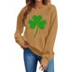 thumbnail image 3 of Suéteres de Manga Larga de Mujer con Cuello Redondo Impreso Suelto Casual para la Fiesta Del Día de San Patricio Y el Uso Diario, 3 of 6
