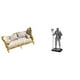 thumbnail image 1 of sofá de casa de muñecas,Muebles para casa de muñecas,sofá para casa de muñecas,decoración a escala,Figura de escritorio,Estatua de caballero,artesanía, 1 of 8