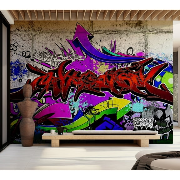 Tiptophomedecor Street Art Wallpaper Wall Mural - Urban Style
