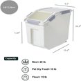 33 Liter / 50 lbs Rice Container with Measuring Cup BPA free For Rice