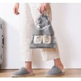 thumbnail image 4 of Bolsa de zapatos de viaje portátil con ventana transparente de 5 piezas, con cordón a prueba de polvo, almacenamiento conveniente, adecuada para almacenamiento diario en el hogar y uso en viajes Rojo Verde, 4 of 5