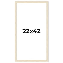 22x42 Frame White Real Wood Picture Frame Width 1.5 inches | Interior Frame Depth 0.5 inches | Barn