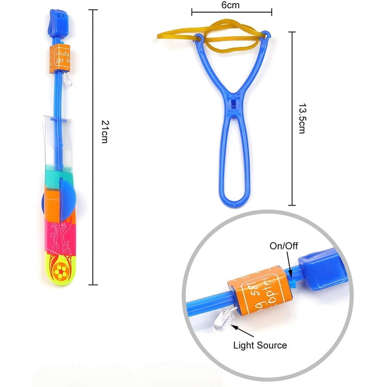 Amazing Led Light Arrow Rocket Helicopter Flying Toy Party Fun