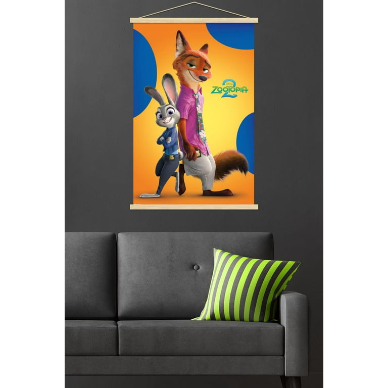 Disney Zootopia 2 (2025) - Nick & Judy Wall Poster with Magnetic