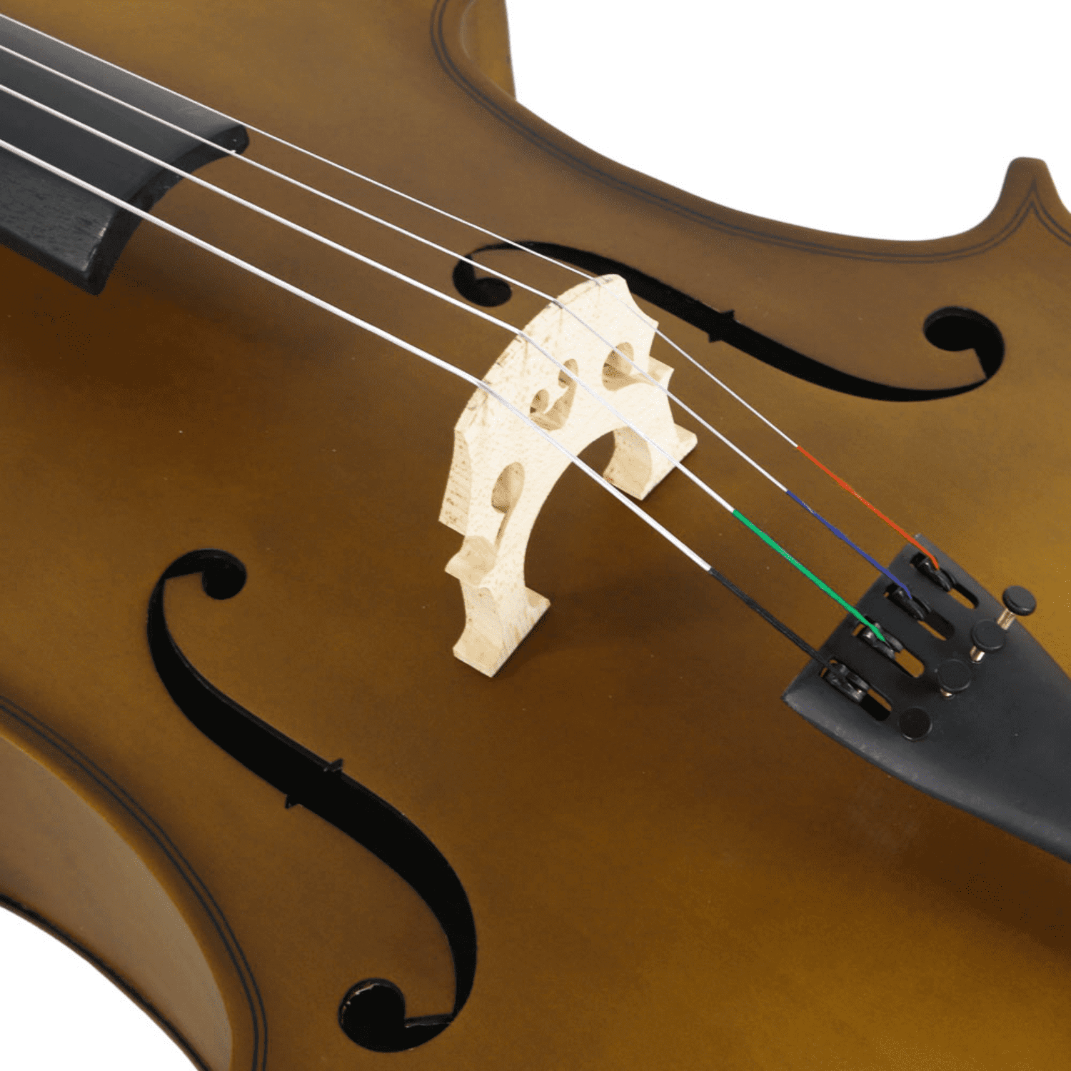 Hassch 4/4 Full Size Cello with Case, Beginner Cello Kit with Bow and Rosin, Matte Golden