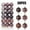 01-30mm-Coffee, variant on Dezsed Christmas Decorations Hanging Ornaments 36PCS Christmas Xmas Tree Ball Bauble Hanging Home Party Ornament Decor 4CM Home Decor Light Blue