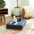 thumbnail image 3 of Happy Hounds Buster Rectangle Pillow Style Dog Bed, Denim, Extra Small (24 x 18 in.), 3 of 8