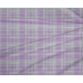 thumbnail image 4 of oneOone Polyester Lycra Fabric Check Kasuri Printed Fabric 1 Yard 56 Inch Wide, 4 of 4