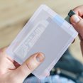thumbnail image 4 of HEANUJJ 30Pcs Transparent Blue Card Protector Sleeves PVC Material Anti Stain Game Covers, 4 of 8