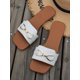 thumbnail image 1 of Women Bow Decor Single Band Slides, Fashion Slides, 1 of 5