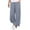 Grey, variant on Women Fashion Solid Color Cotton Flax Elastic Long Pants Beach Leisure Trousers
