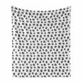 thumbnail image 1 of Modern Soft Flannel Fleece Blanket, Print of Eye Drawings Symbolizing Vision Spectrum Hipster Urban Lifestyle, Cozy Plush for Indoor and Outdoor Use, 50" x 60", Charcoal Grey White, by Ambesonne, 1 of 5