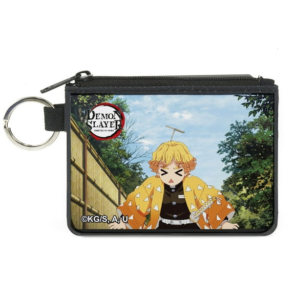 Demon Slayer Wallet, Coin Purse, Demohn Slayer Zenitsu Agatsuma Scene, Canvas