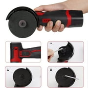 12V Cordless Angle Grinder Kit, Ginding disc 3 Inch/76mm 19500 rpm w/ 2* 1300mAh Lithium-Ion Battery for Cutting, Polishing, Grinding, Rust Removal