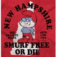 thumbnail image 2 of New Hampshire Live Free Smurf Funny Men's Graphic T Shirt Tees Brisco Brands M, 2 of 6