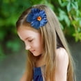 thumbnail image 6 of Hawaiian Hibiscus Flower Hair Clip, Plumeria Hibiscus Hair Clips, Flower Accessories for Women Bridal Wedding, Girls Vacation Beach Party, and Festive Outfits (Blue), 6 of 6