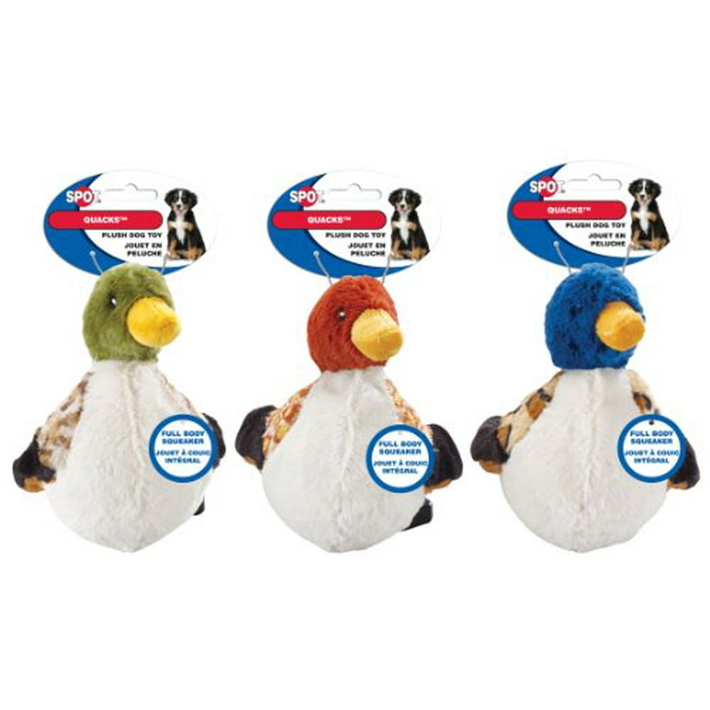 Spot Quacks Duck Plush Squeaker Dog Toy - Walmart.com - Walmart.com