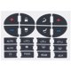 thumbnail image 1 of Kit de reparacion de pegatinas de boton de tablero de CA Calcomanias de panel de CA y juego de calcomanias de reparacion de boton de radio de repuesto para Chevrolet GMC Tahoe 2007-2015 esquí esquí Gafas de esquí, 1 of 5