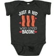 thumbnail image 3 of Inktastic Just a Kid Who Loves Bacon Boys or Girls Baby Bodysuit, 3 of 5